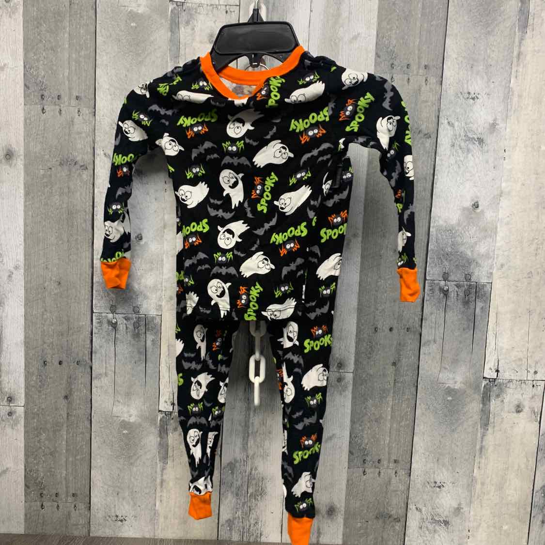 Size 4T Black/Orange Holiday Brands 2pc PJs