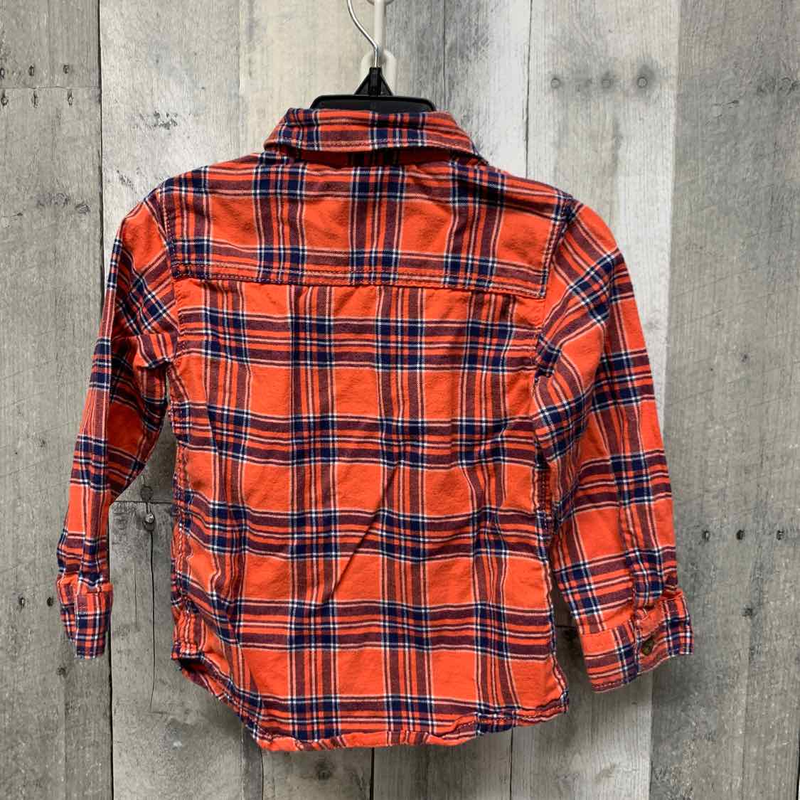 Size 24 Months Pink/Blue Carter's LS Button Up