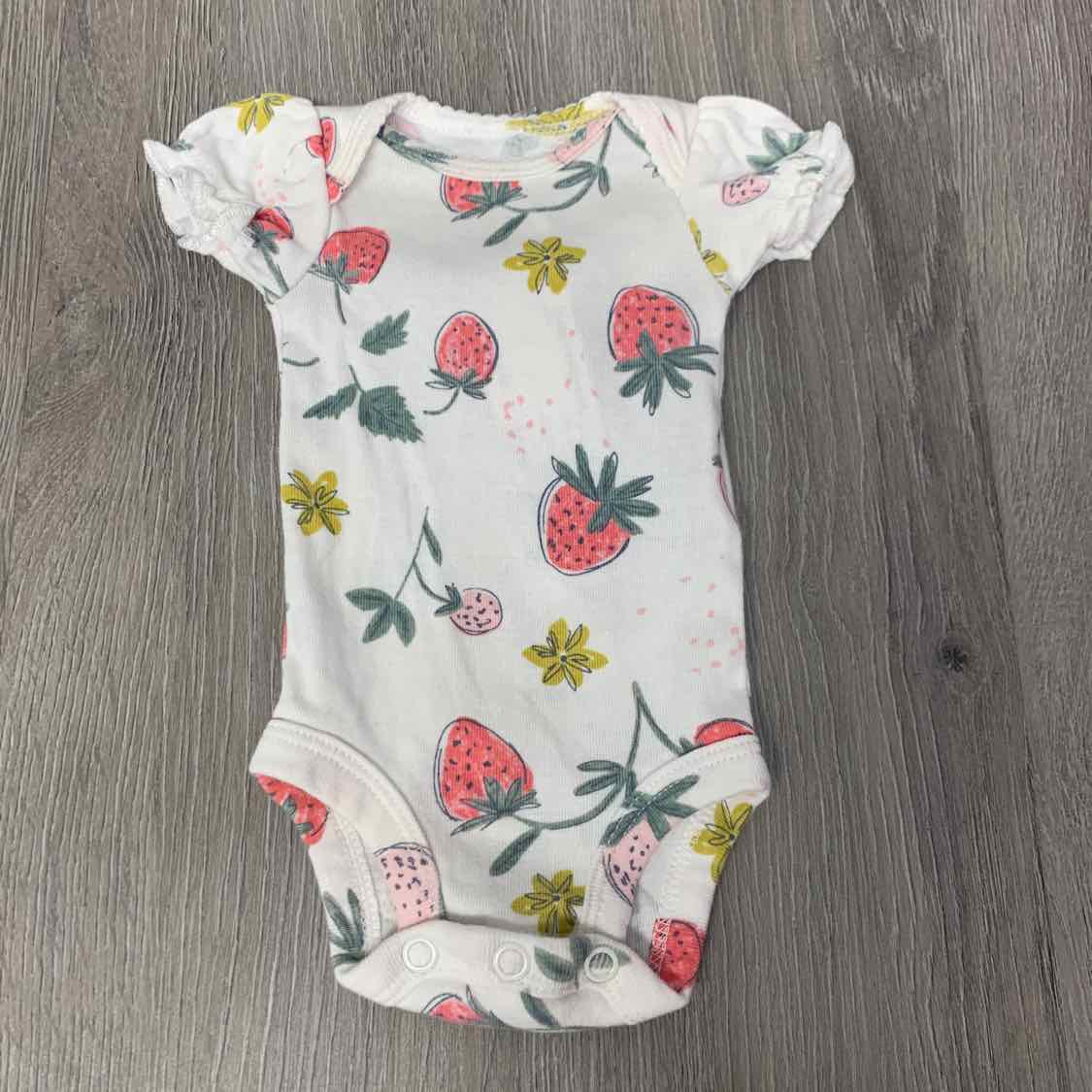 Size Preemie White Print Child of Mine Bodysuit