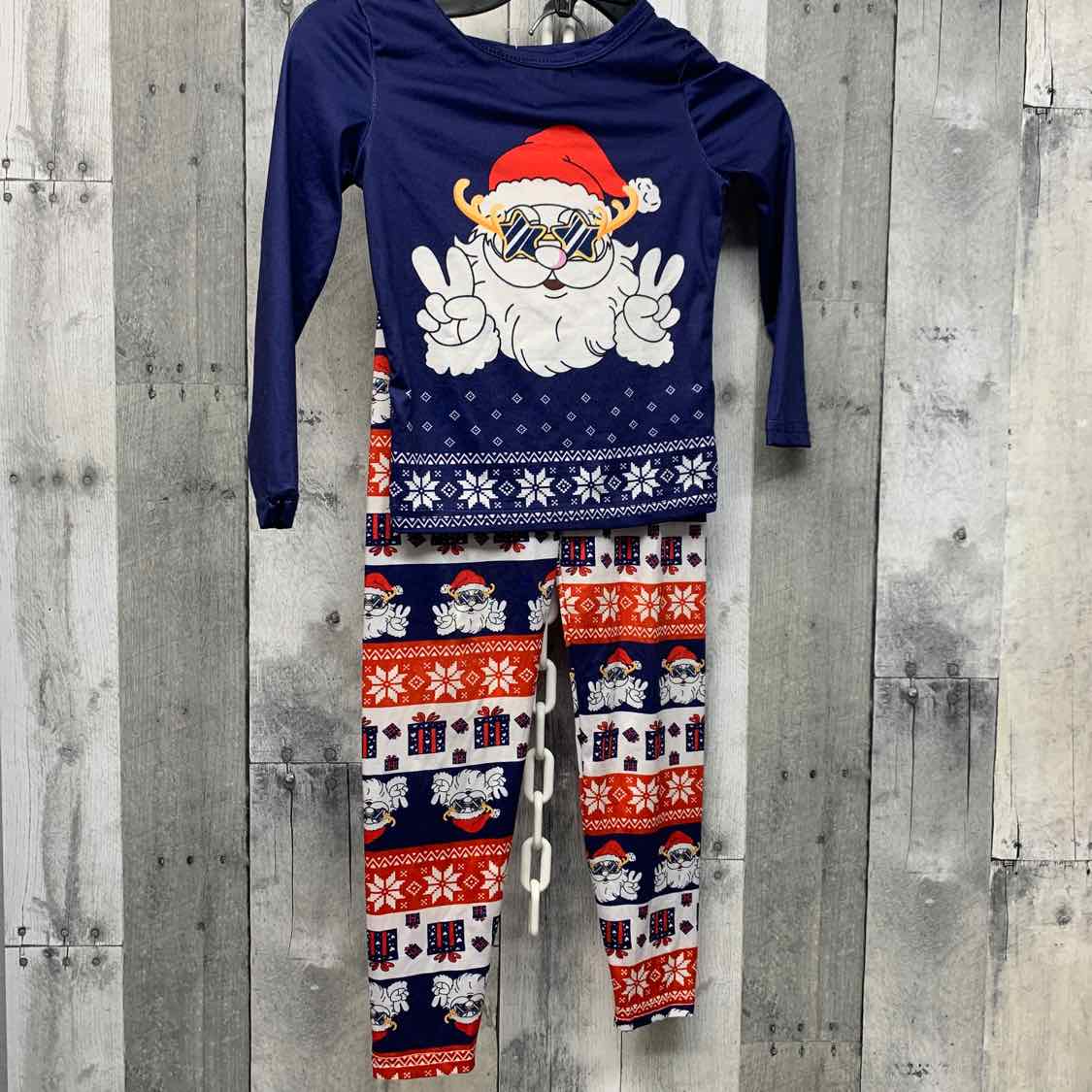 Size 5 Navy/Red Shein Shirt/Leggings