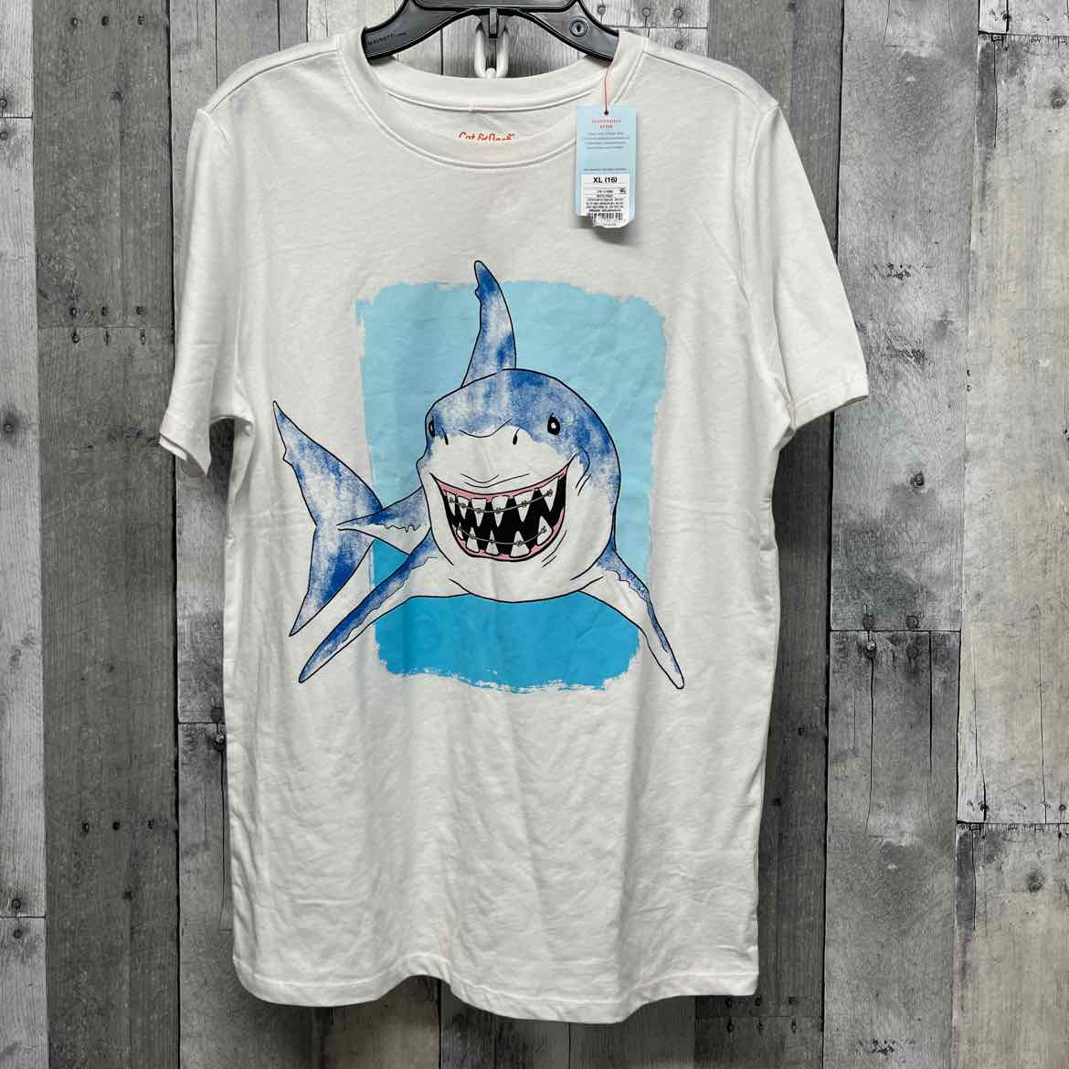 Size 16 White/Blue Cat & Jack T Shirt