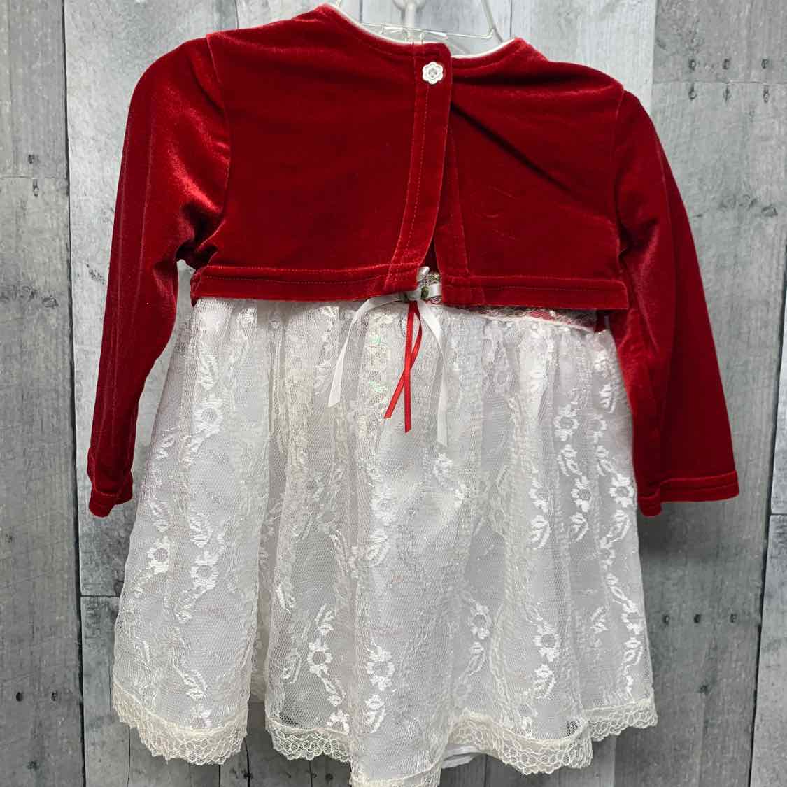 Size 18 Months Red/White B Brand Dress - Party