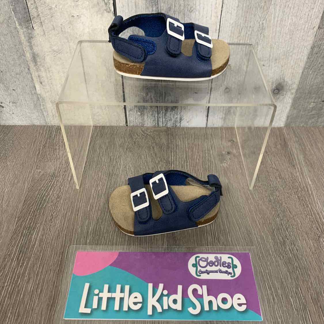 Size 0-3 Months Navy/White Osh Kosh Sandals