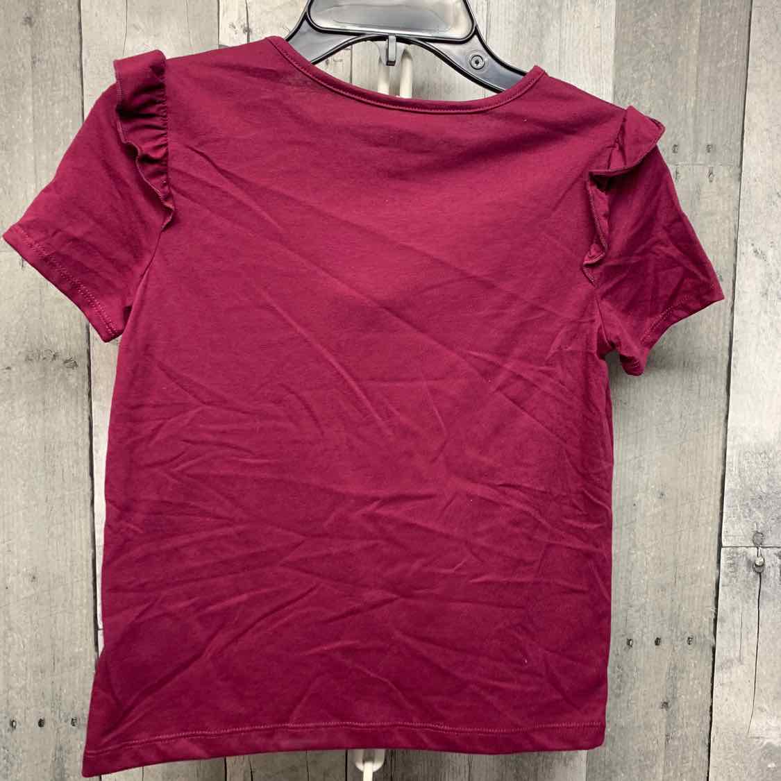 Size 8 Burgundy Graphic 365 kids T Shirt