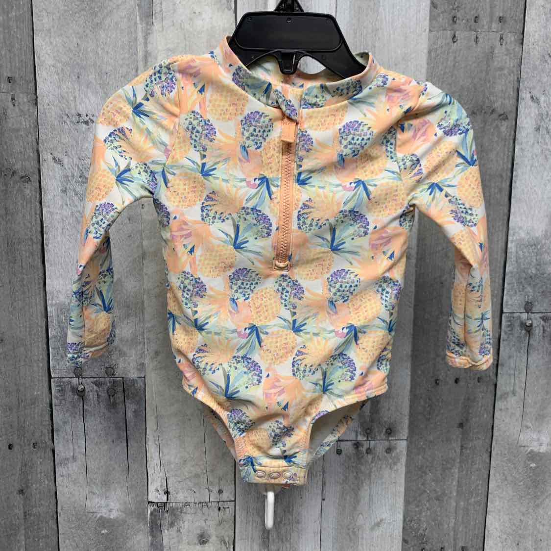 Size 12 Months Peach/Blue Carter's Swim Suit - 1pc