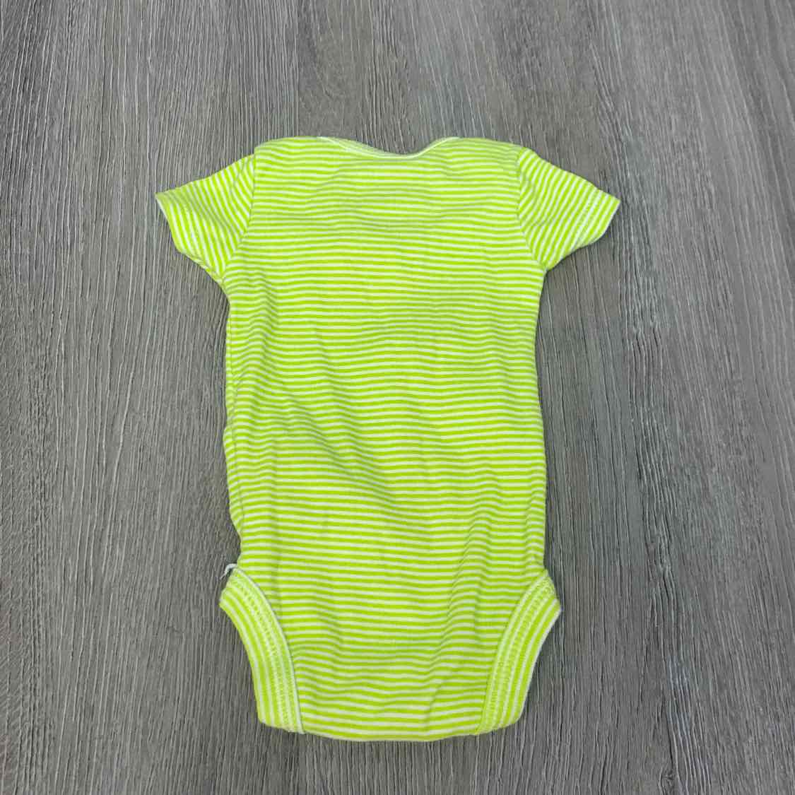 Size Preemie Green Striped Simple Joys Bodysuit - OodlesCB