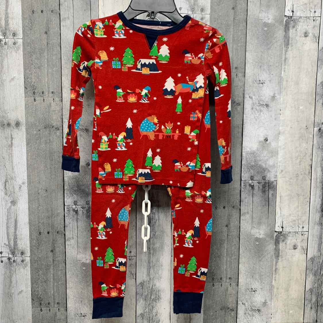 Size 6 Red Print Holiday Brands 2pc PJs