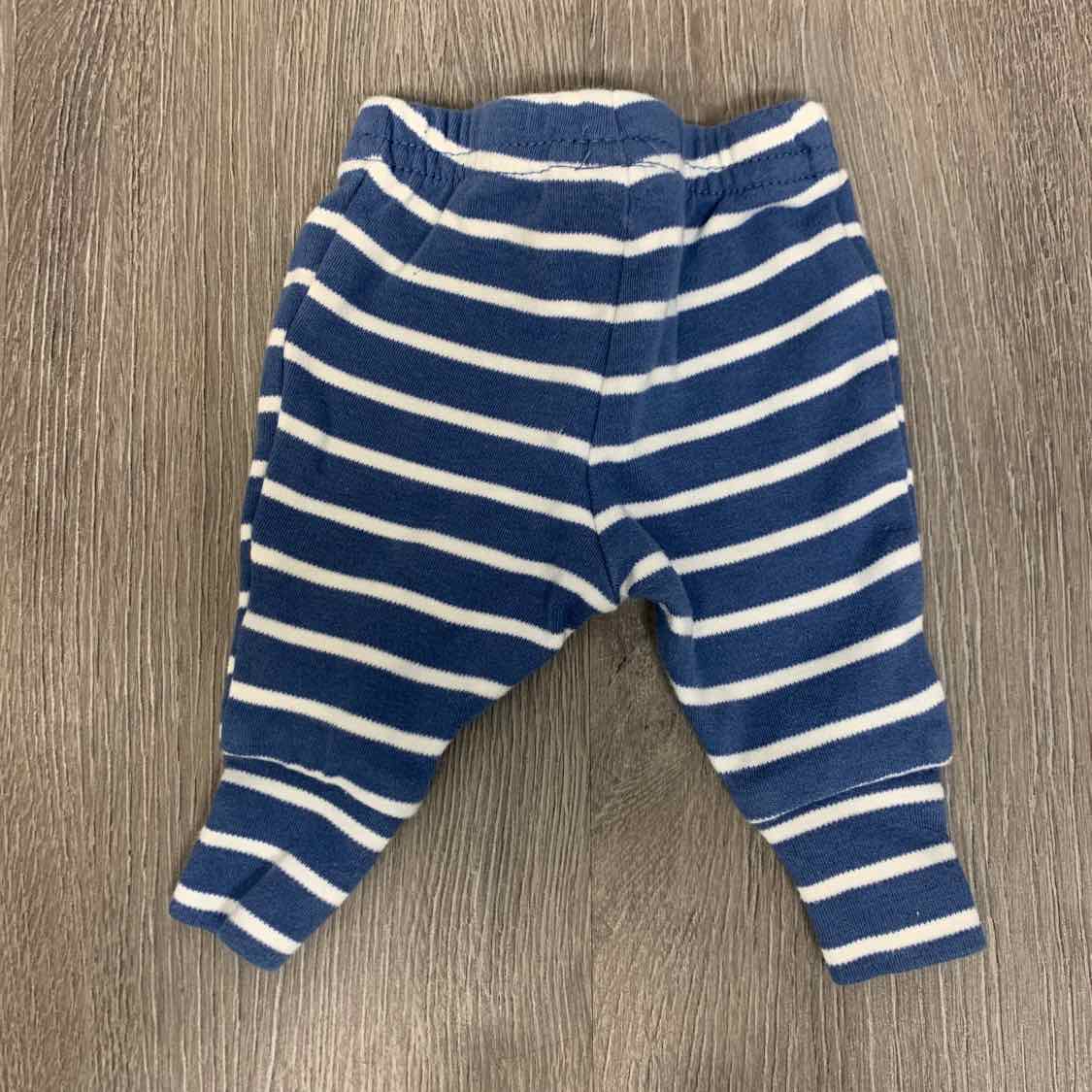 Size Preemie Blue Striped Carter's Pants