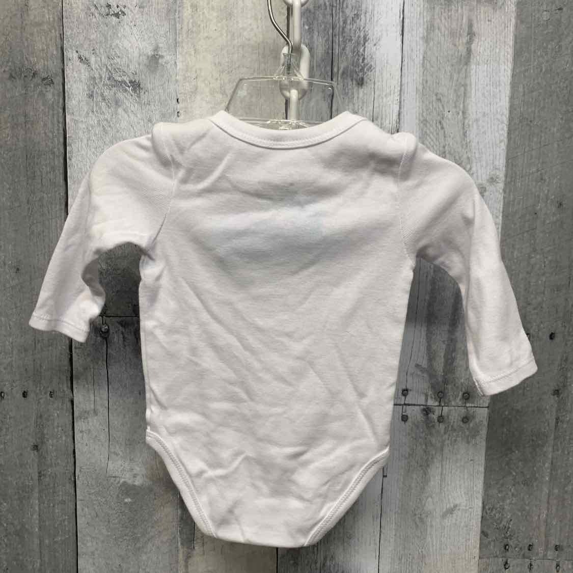 Size 6 Months White Sport Brand Bodysuit