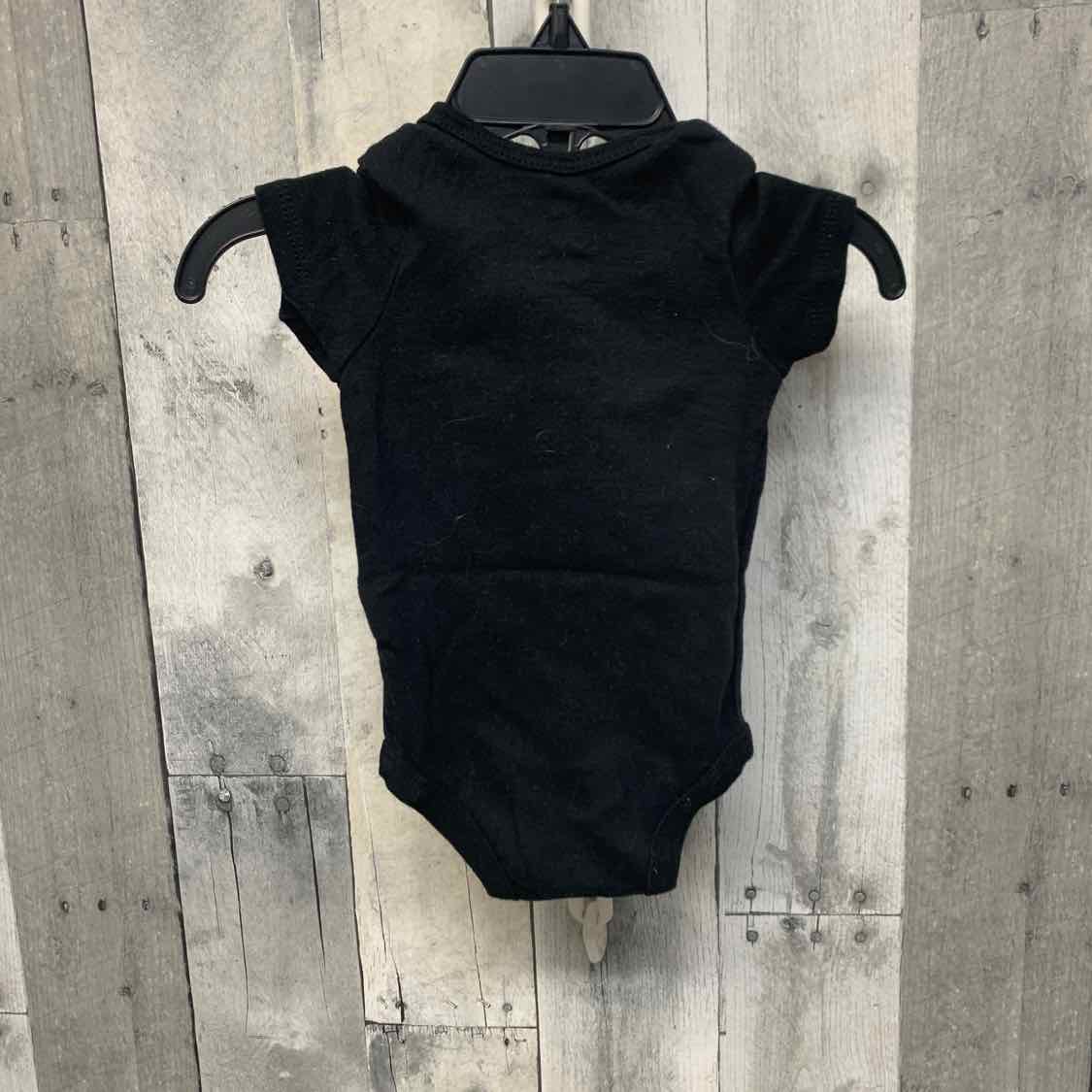 Size 0-6 Months Black/Red Sport Brand Bodysuit