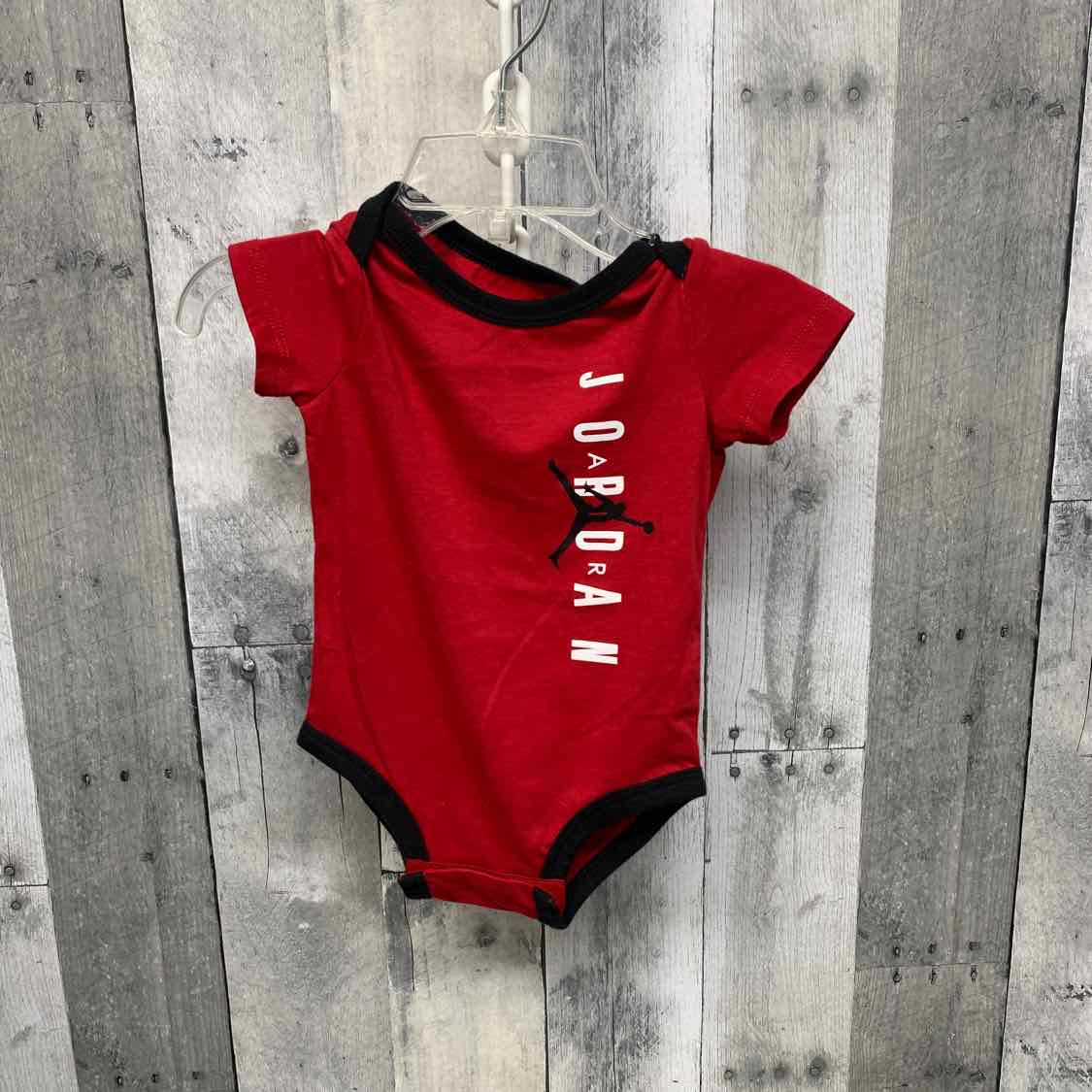 Size 6 Months Red/Black Sport Brand Bodysuit