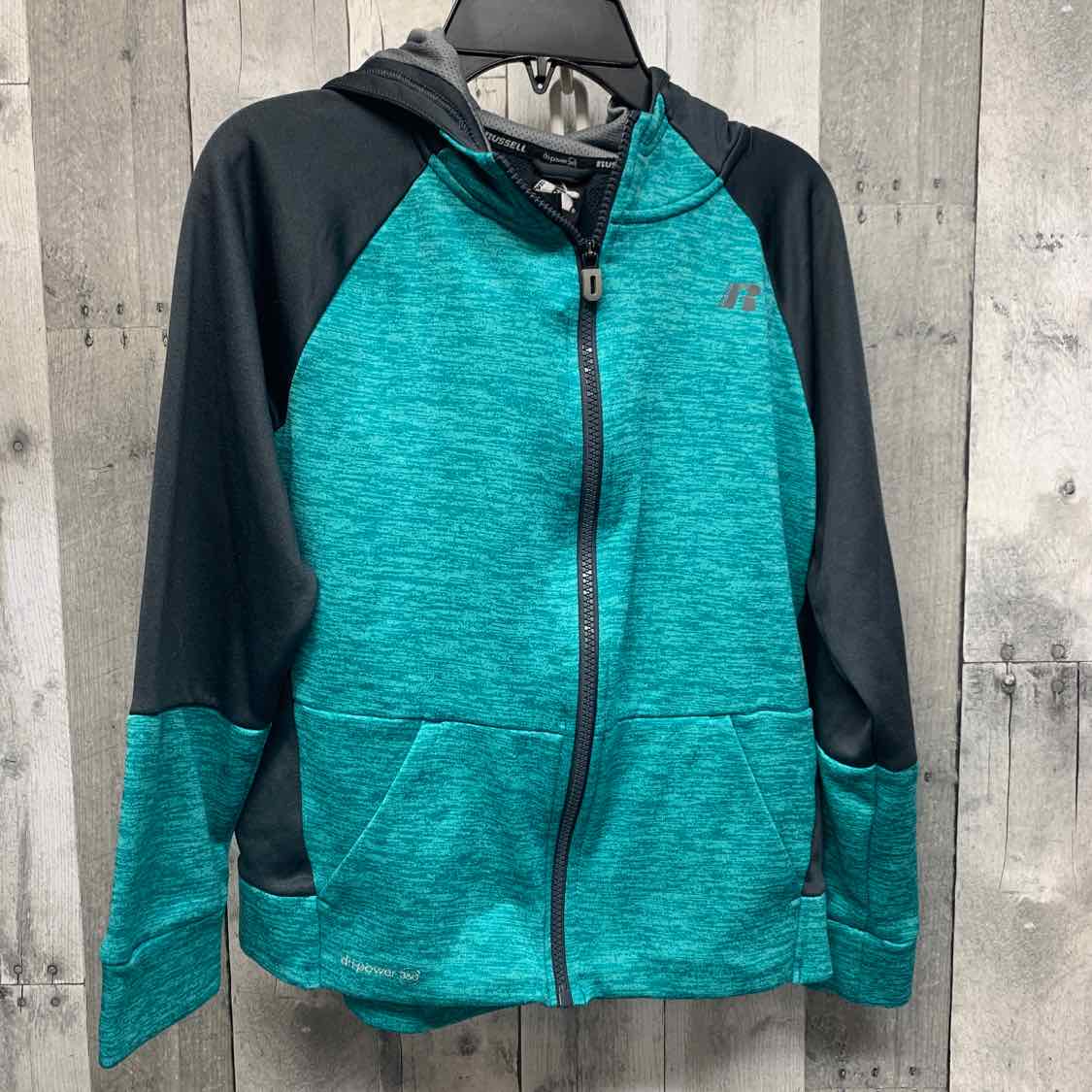 Size 10/12 Teal/Gray Russel Light Jacket