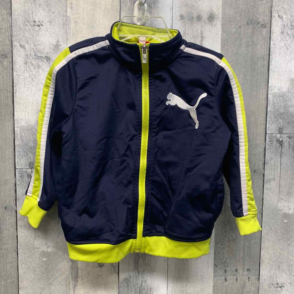Size 3T Navy/Green Puma Light Jacket