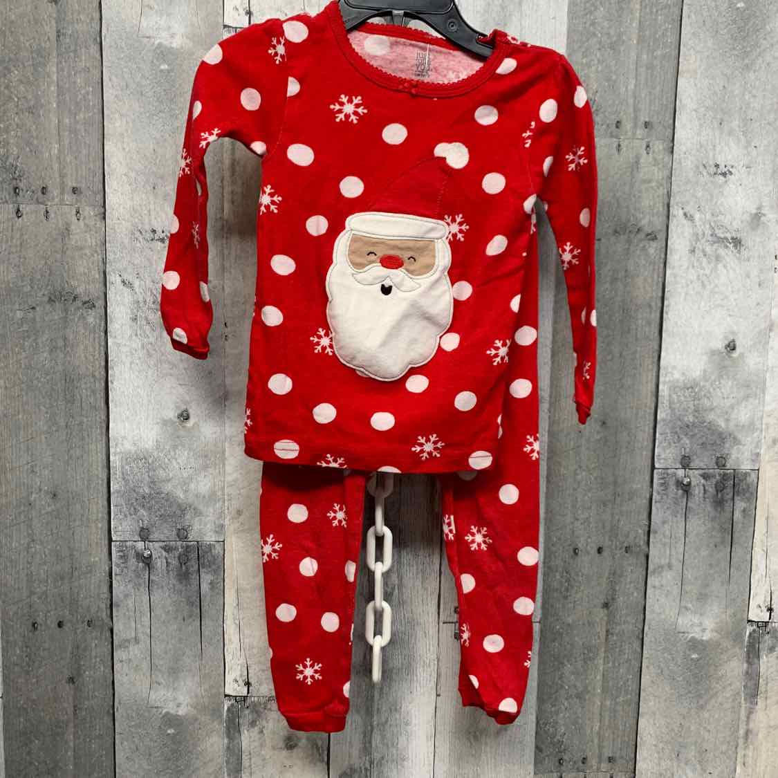 Size 2T Red Print Just One You 2pc PJs