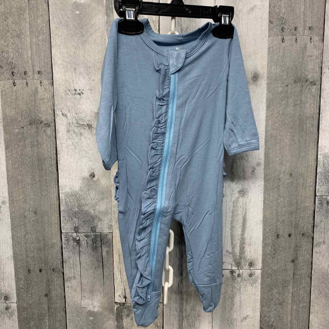 Size 0-3 Months Blue Little Buggins Romper