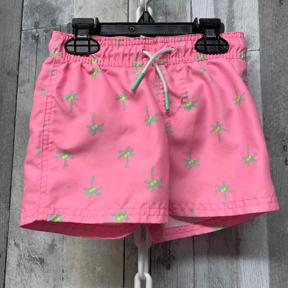 Size 2T Pink Print Cat & Jack Swim Trunks