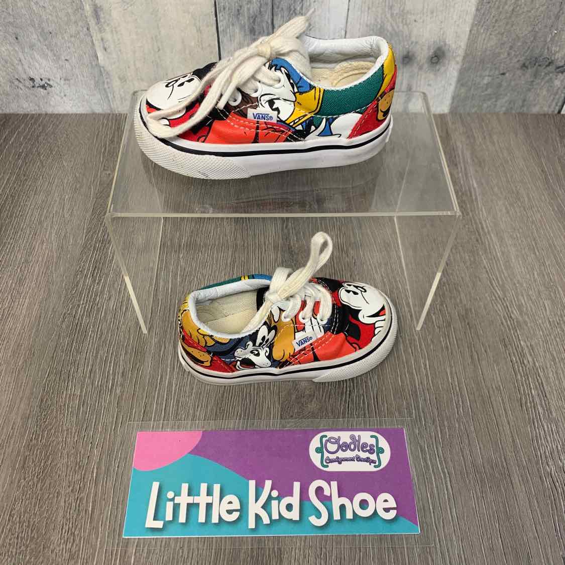 Size 4 Red/Green Vans Sneakers