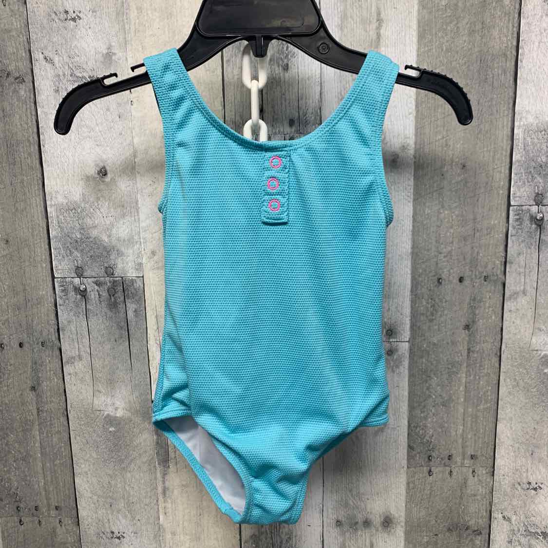 Size 6 Blue Derek Heart Swim Suit - 1pc