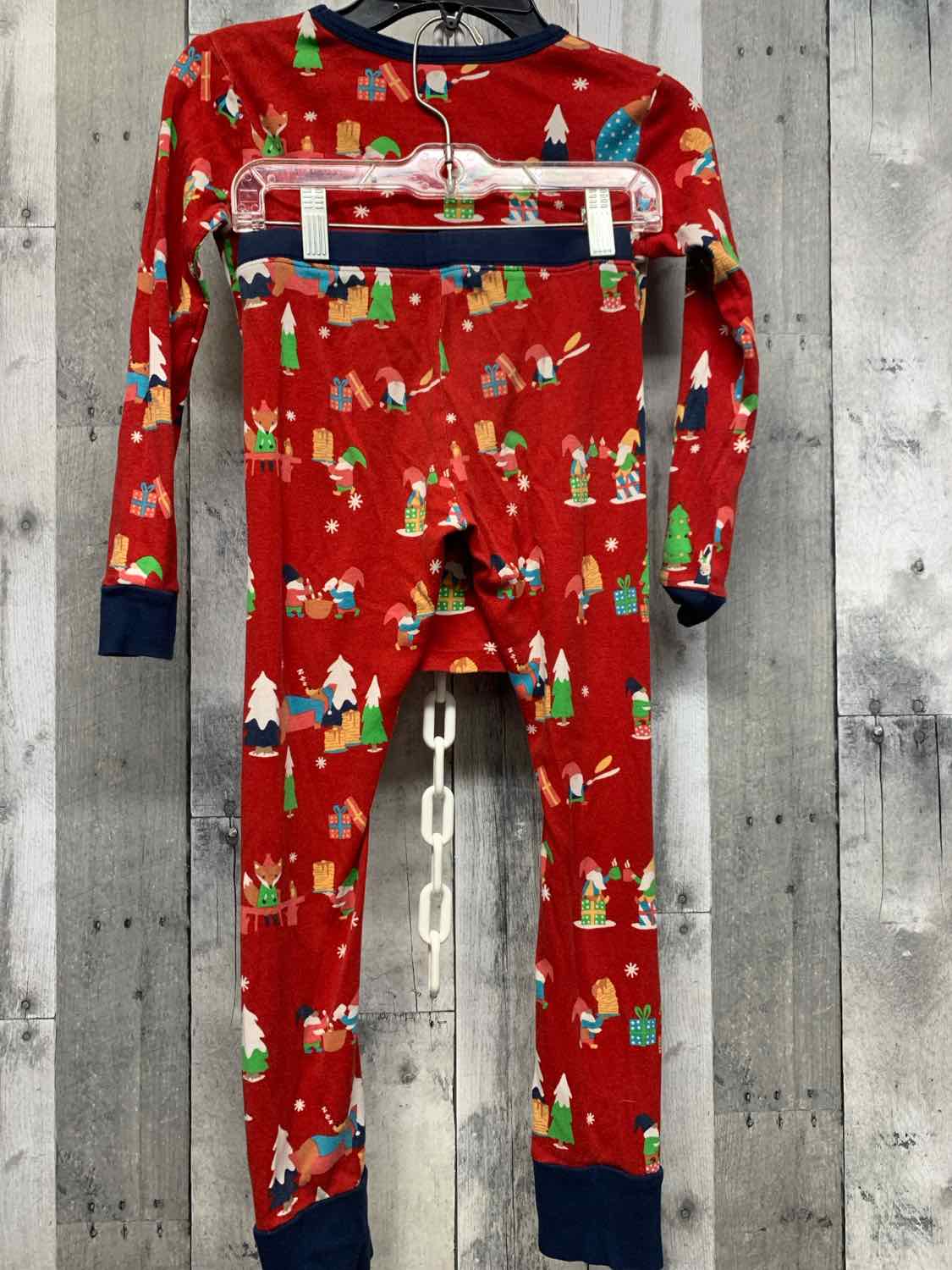 Size 8 Red Print Holiday Brands 2pc PJs - OodlesCB