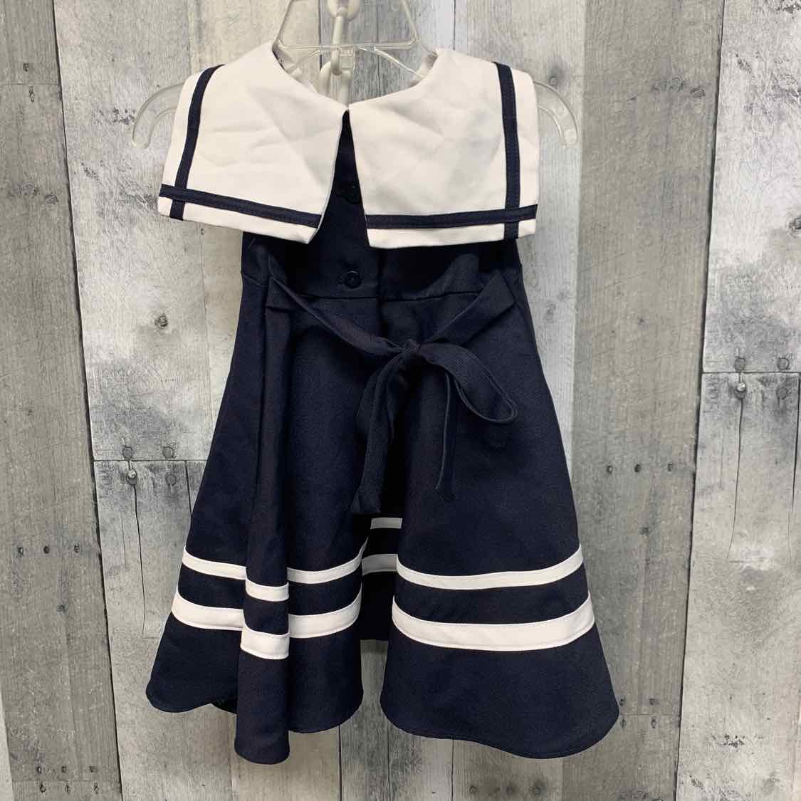 Size 18 Months Navy/White Rare Editions Dress