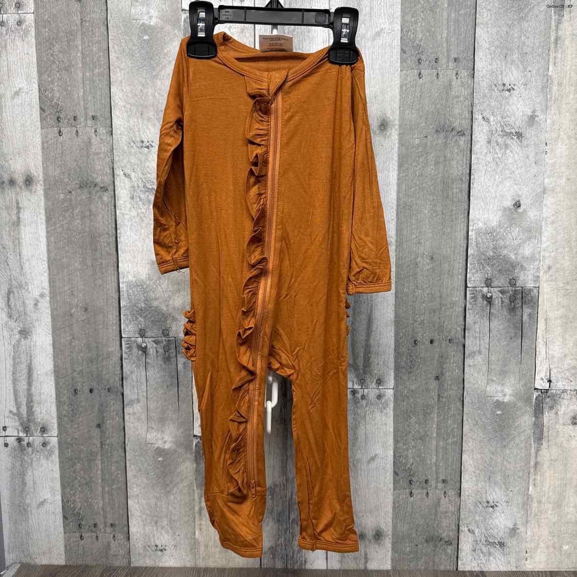 Size 12-18 Months Brown Presley Couture Romper