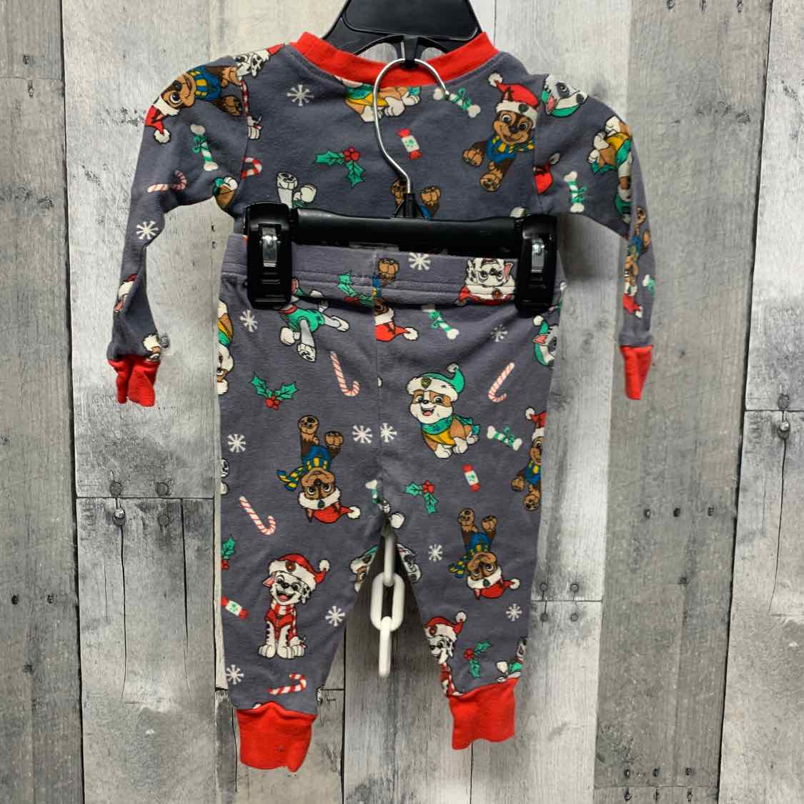 Size 12 Months Gray Print Paw Patrol 2pc PJs