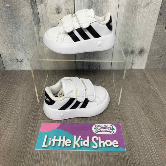 Size 4 White/Black Sport Brand Sneakers