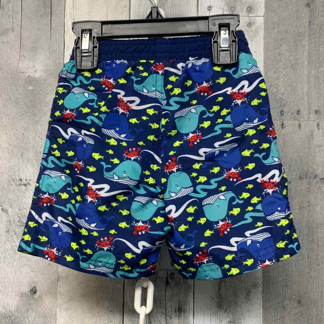 Size 12 Months Blue Graphic B Brand Swim Trunks