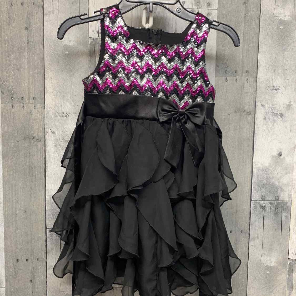 Size 6 Black/Purple American Princess Dress