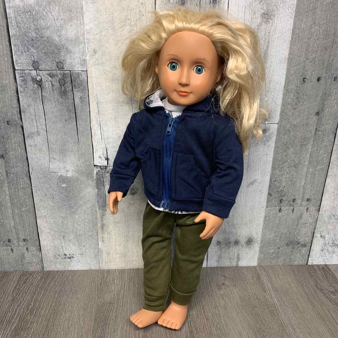 3pc 18" T-Rex Hoodie Sweater Shirt/Pants/Hoodie for Boy Doll - OodlesCB