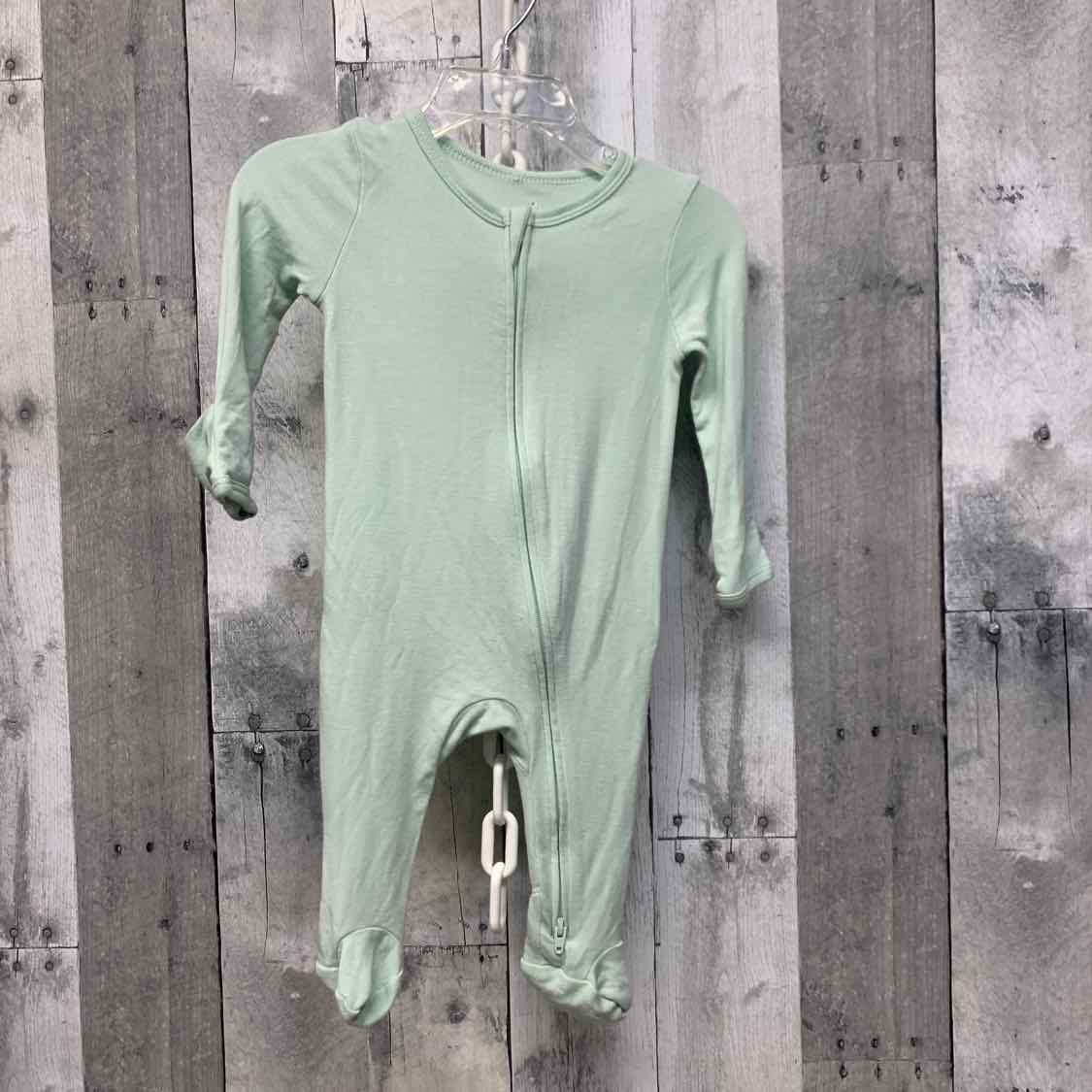Size 0-3 Months Green Cloud Island Footy PJs