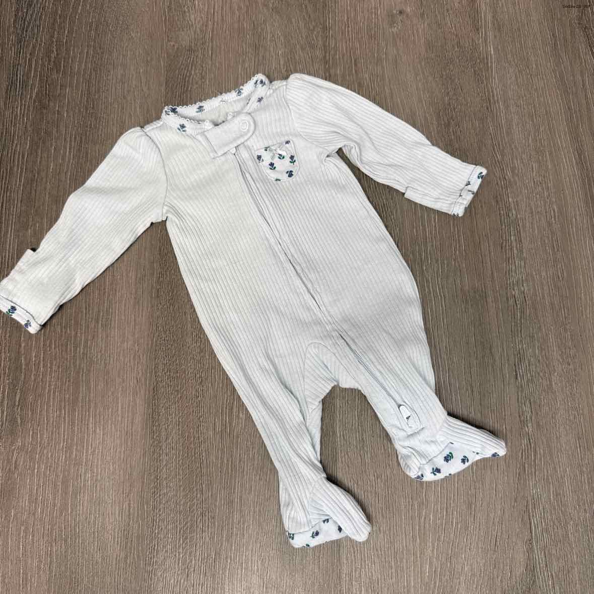 Size Preemie Blue Carter's Footy PJs - OodlesCB
