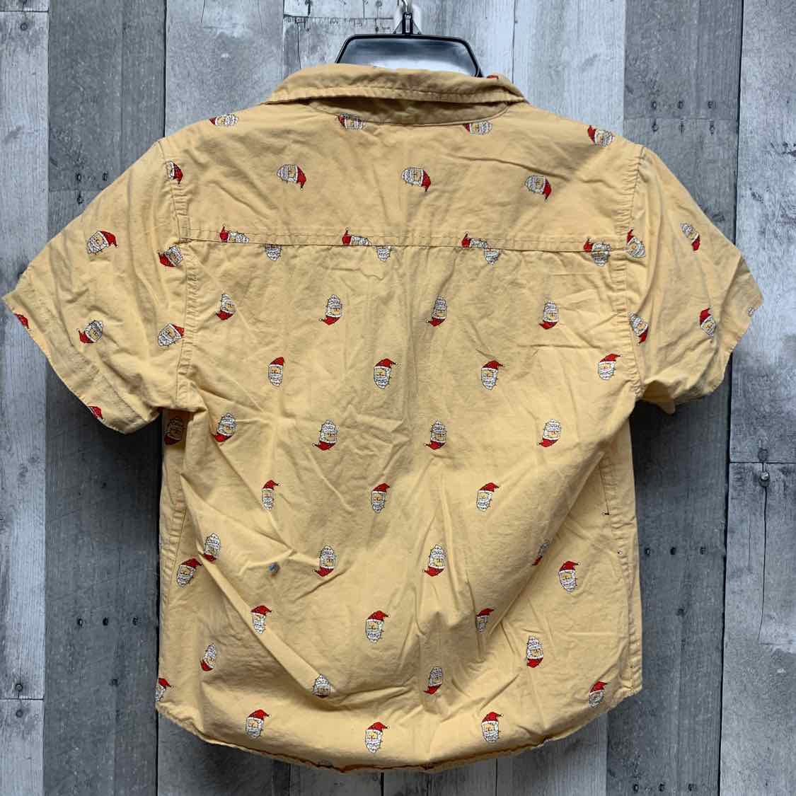Size 6 Yellow Print Free Planet Button Up - OodlesCB