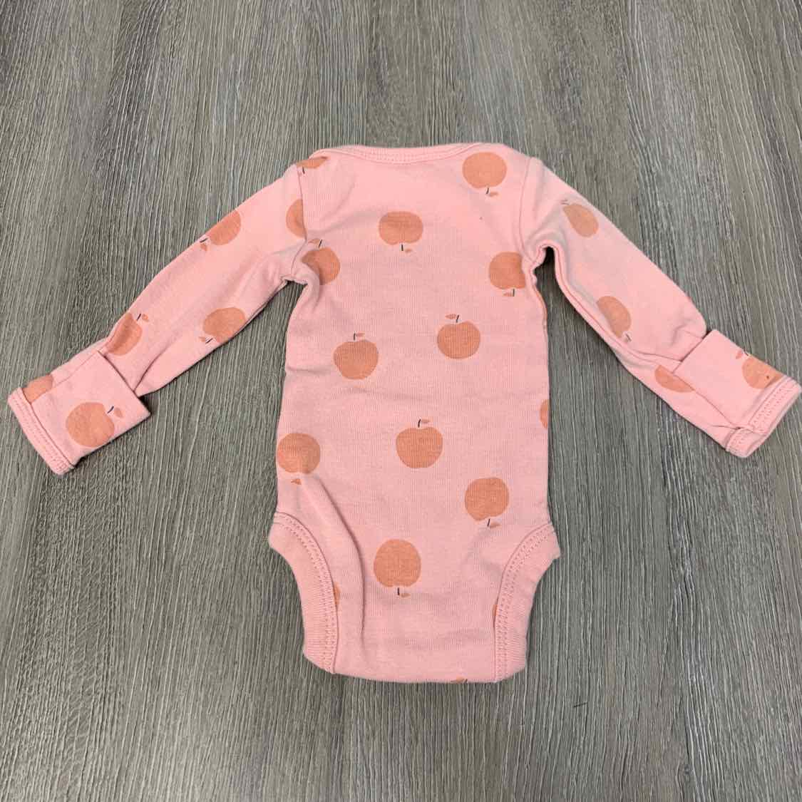 Size Preemie Pink Print Carter's Bodysuit