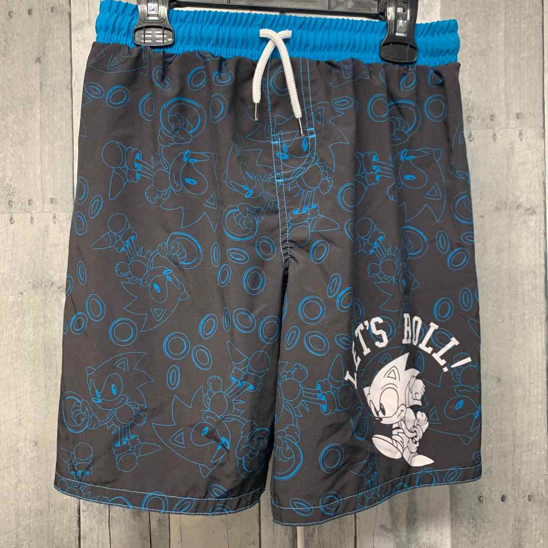 Size 10/12 Black/Blue B Brand Swim Trunks