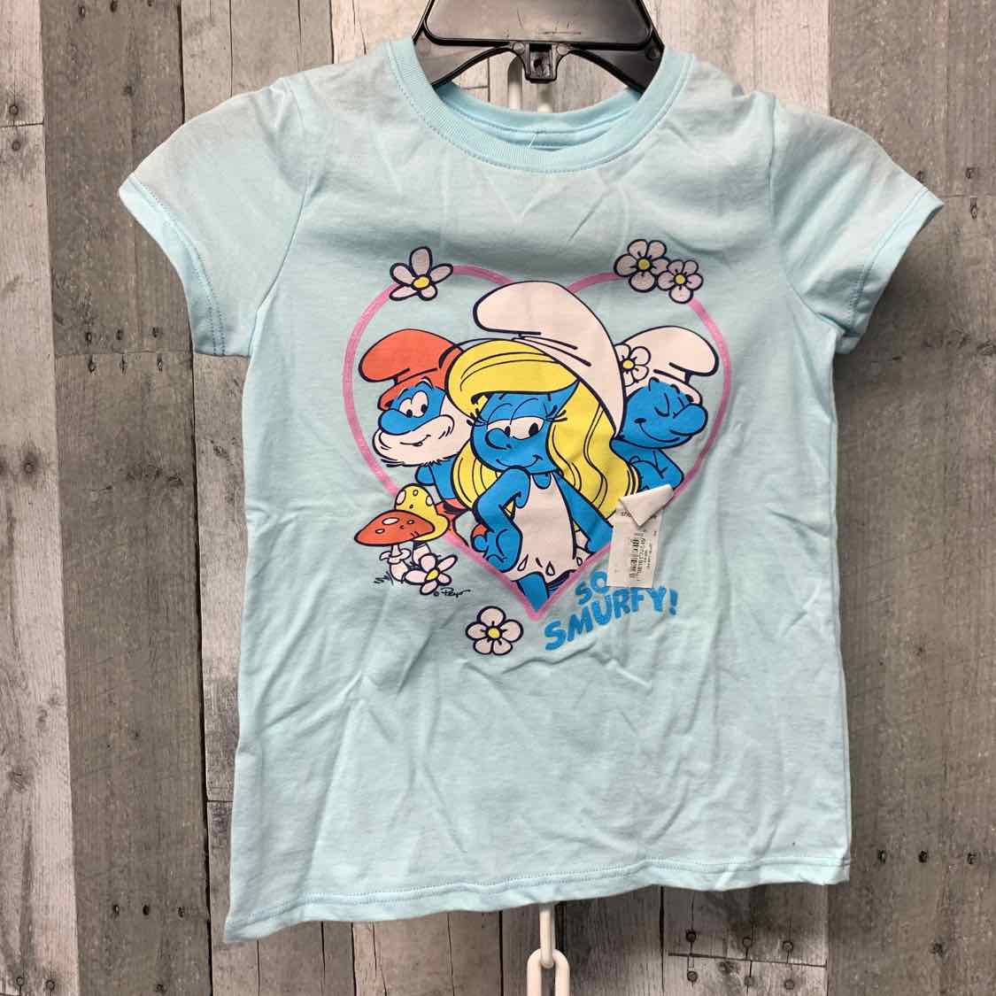 Size 5T Blue Graphic Jumping Beans T Shirt