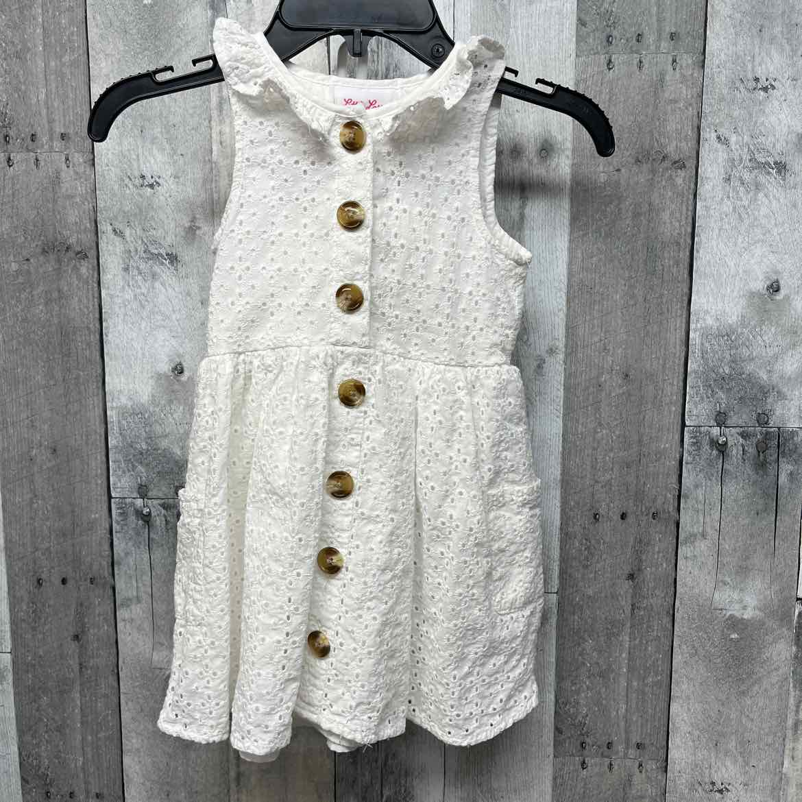 Size 4T White Little Lass Dress