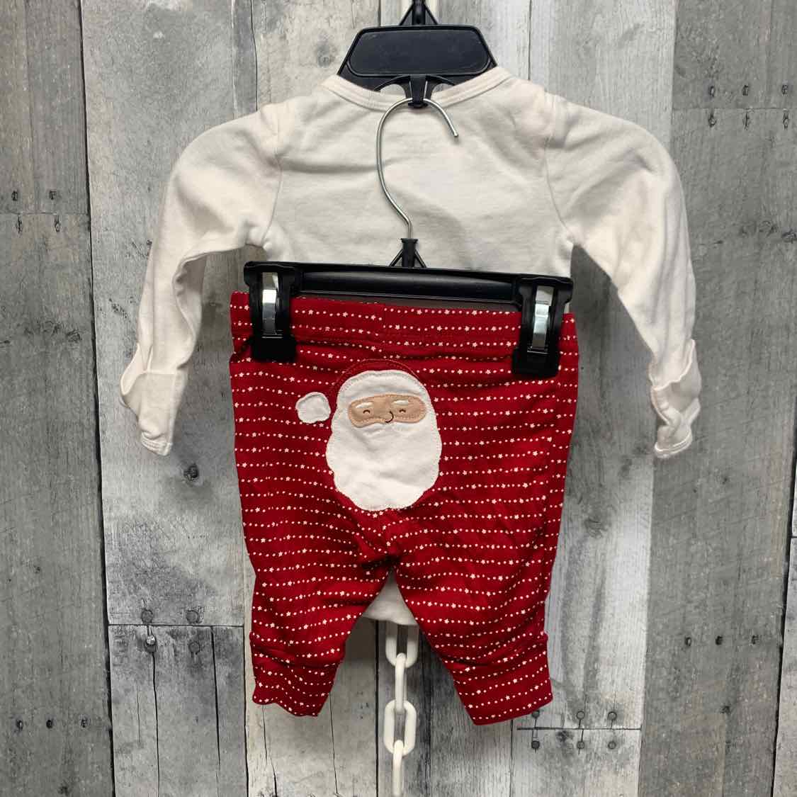 Size 0-3 Months White/Red Child of Mine Shirt/Pants
