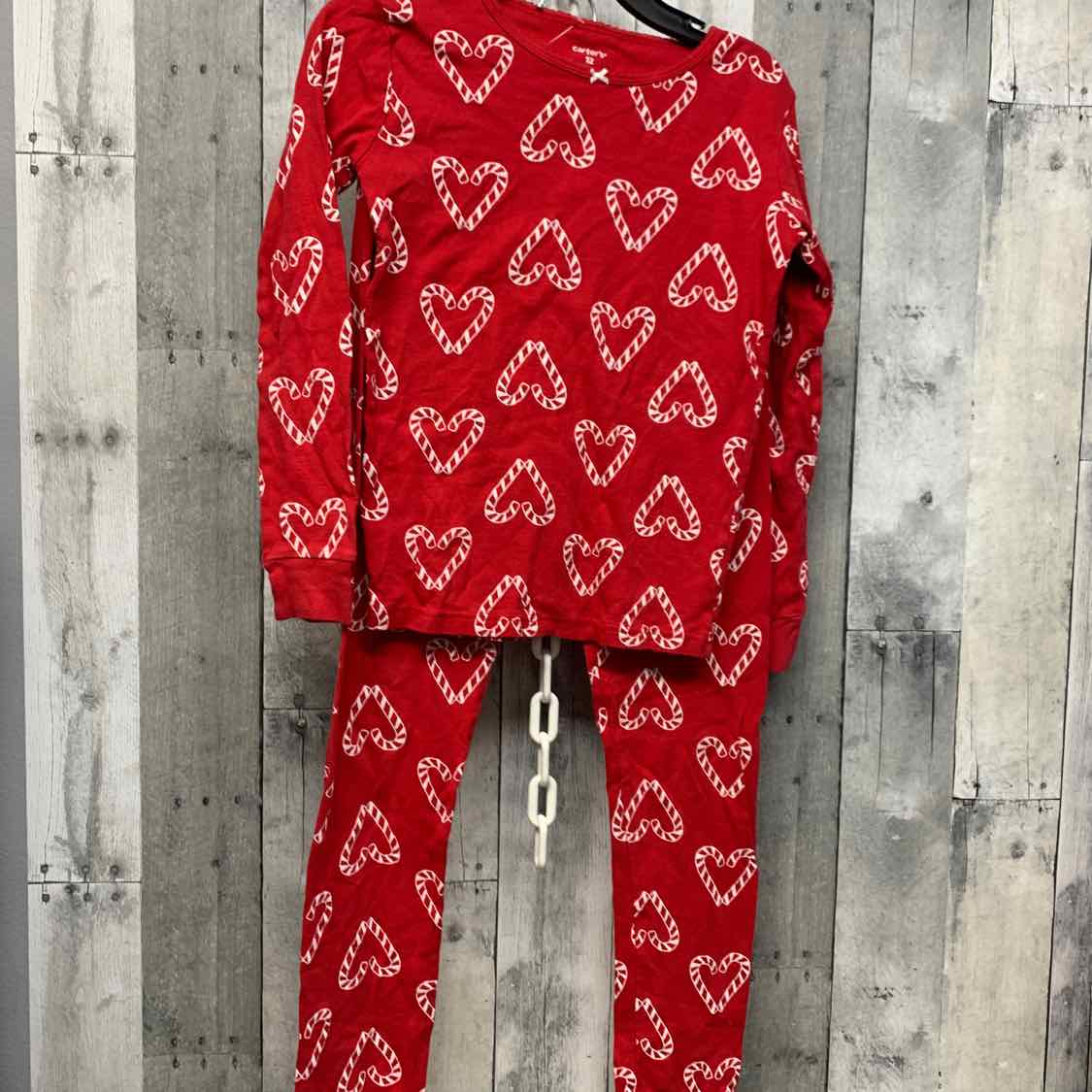 Size 12 Red Print Carter's 2pc PJs