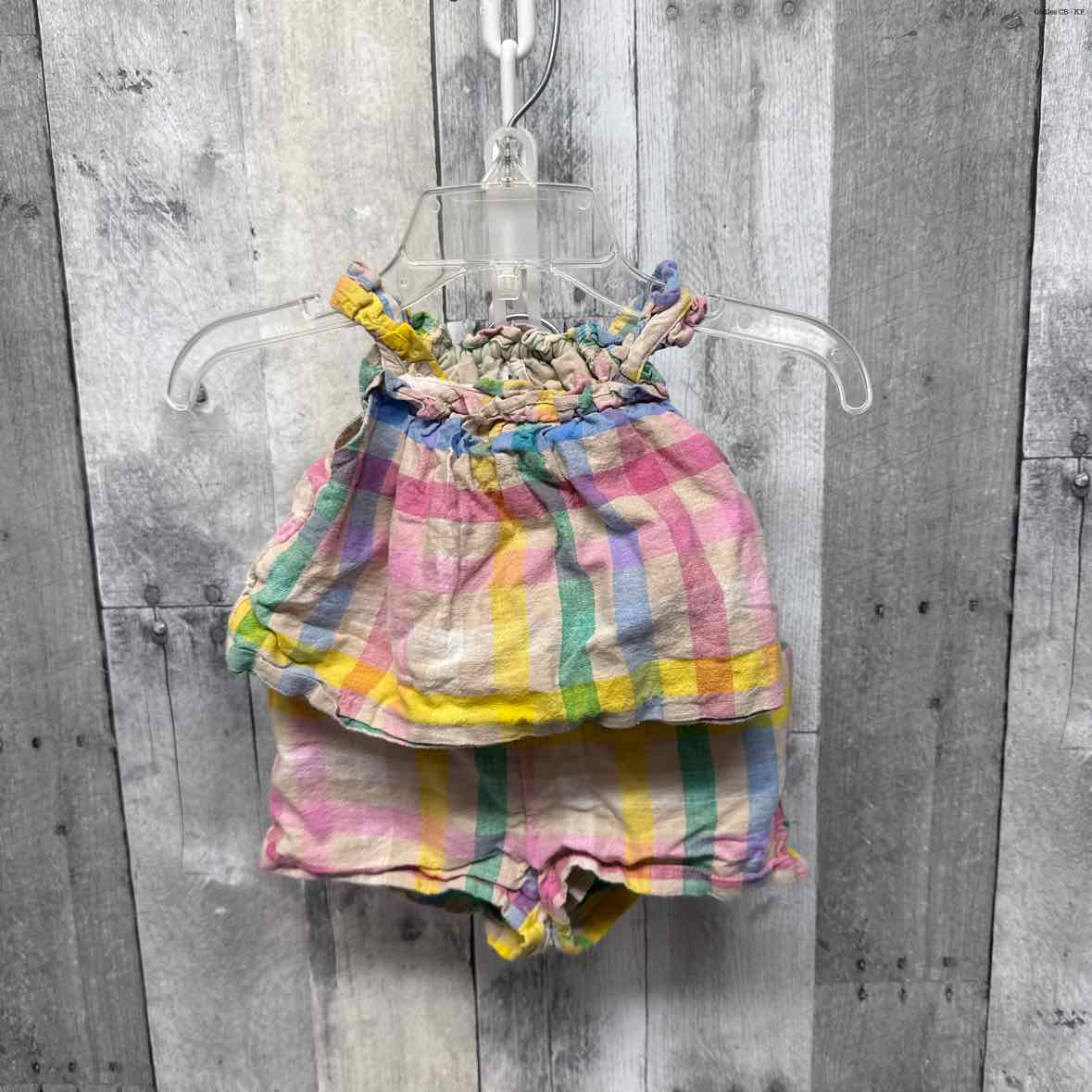 Size 3-6 Months Tan/Pink Gap Shirt/Shorts
