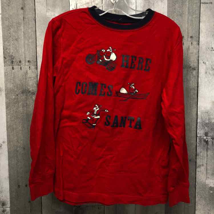 Size 8 Red/Navy Gymboree Long Sleeve Shirt