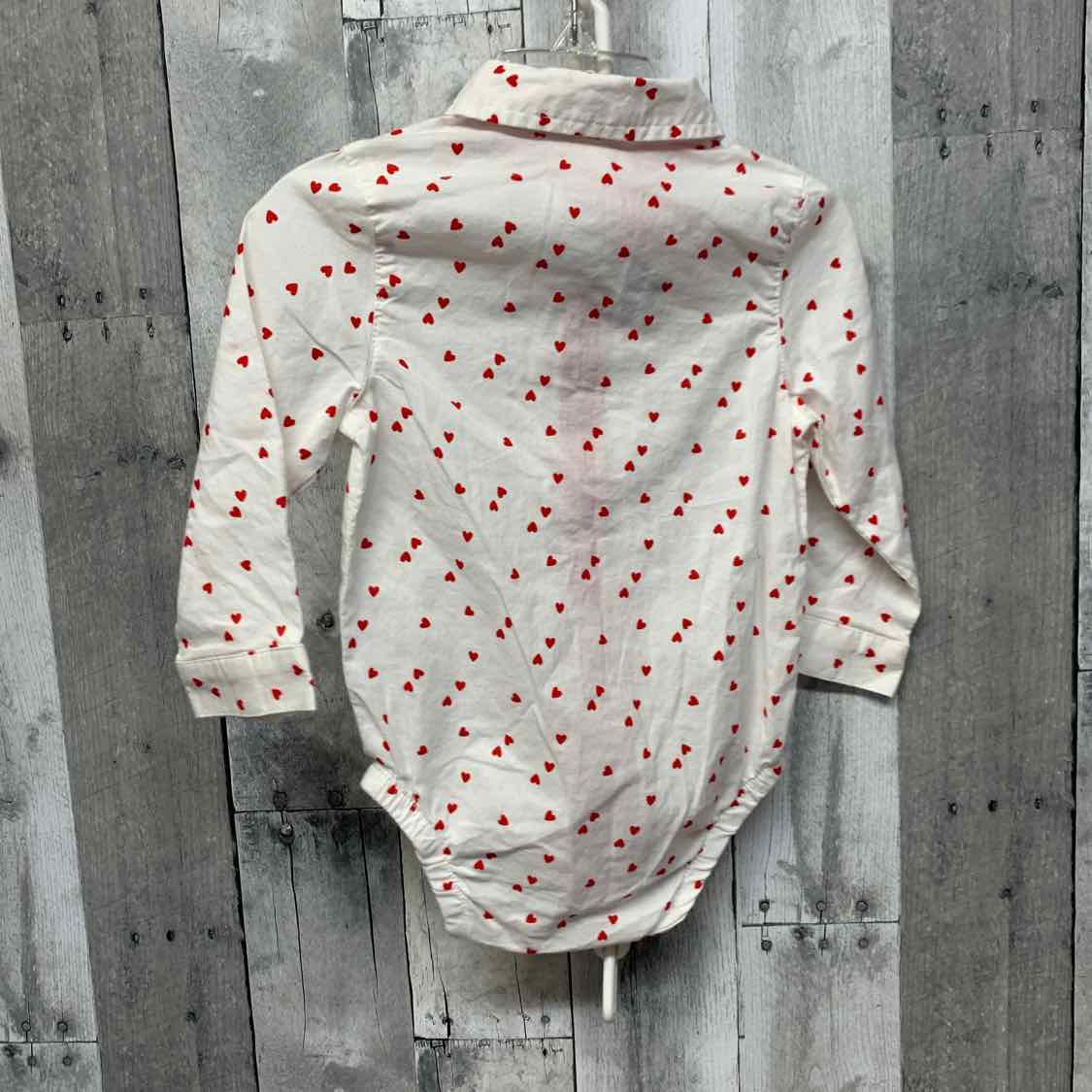 Size 18 Months White/Red Cat & Jack Bodysuit