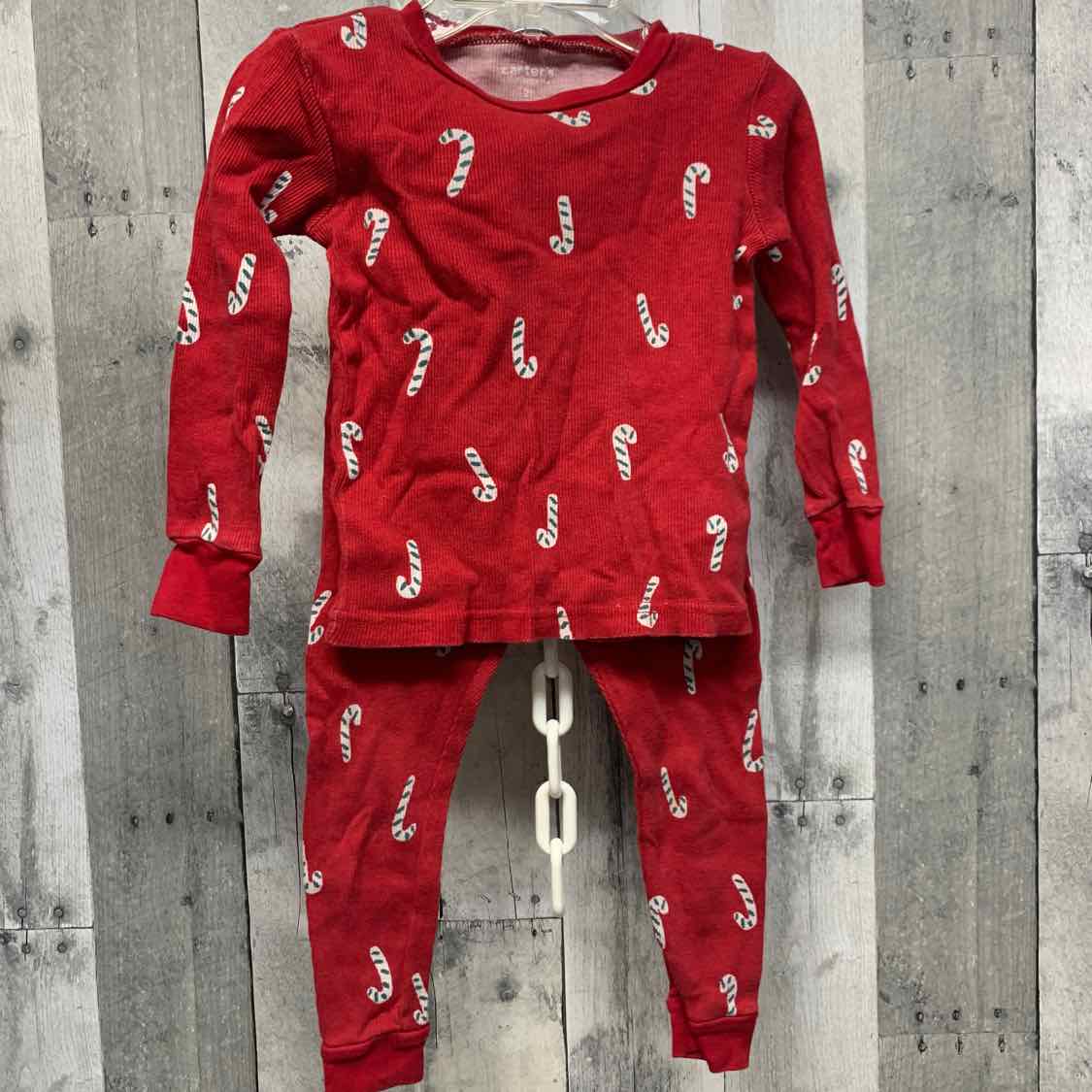 Size 2T Red Print Just One You 2pc PJs