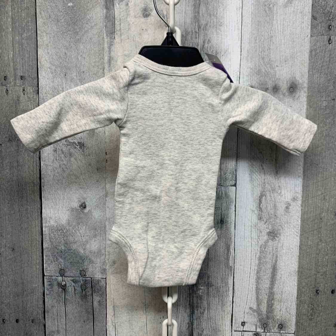 Size Preemie Gray Child of Mine Bodysuit