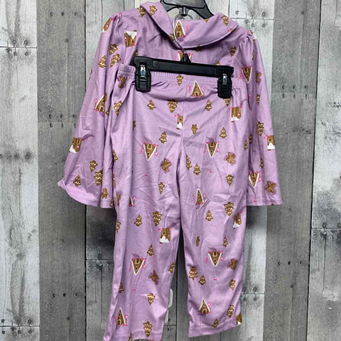 Size 3T Purple Print Carter's 2pc PJs