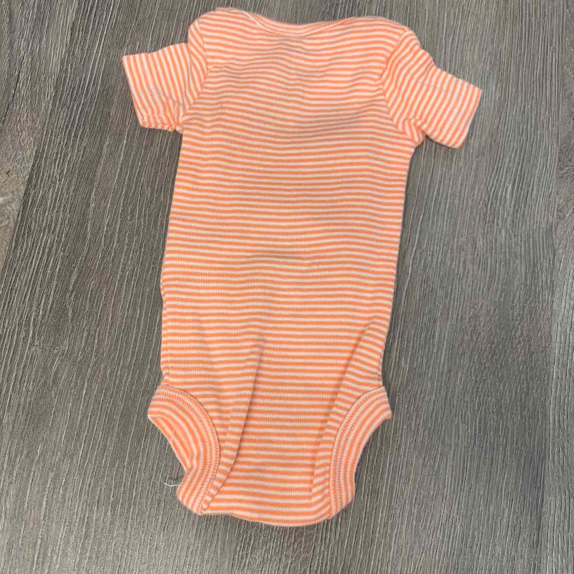Size Preemie Orange/White Simple Joys Bodysuit