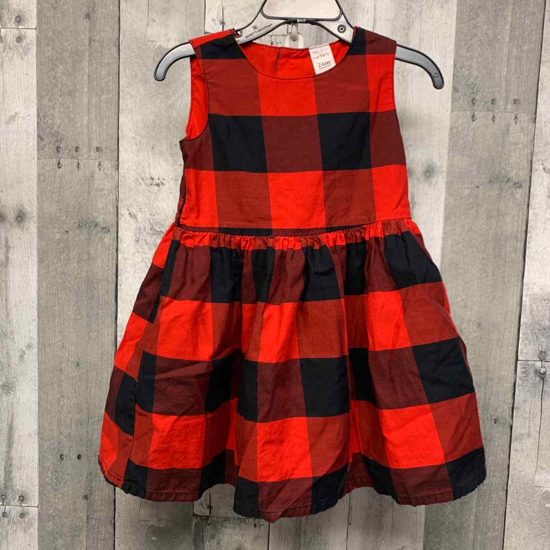 Size 24 Months Red/Black Carter's Dress