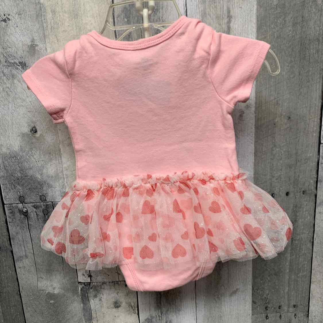 Size 0-3 Months Pink Print Holiday Brands Romper