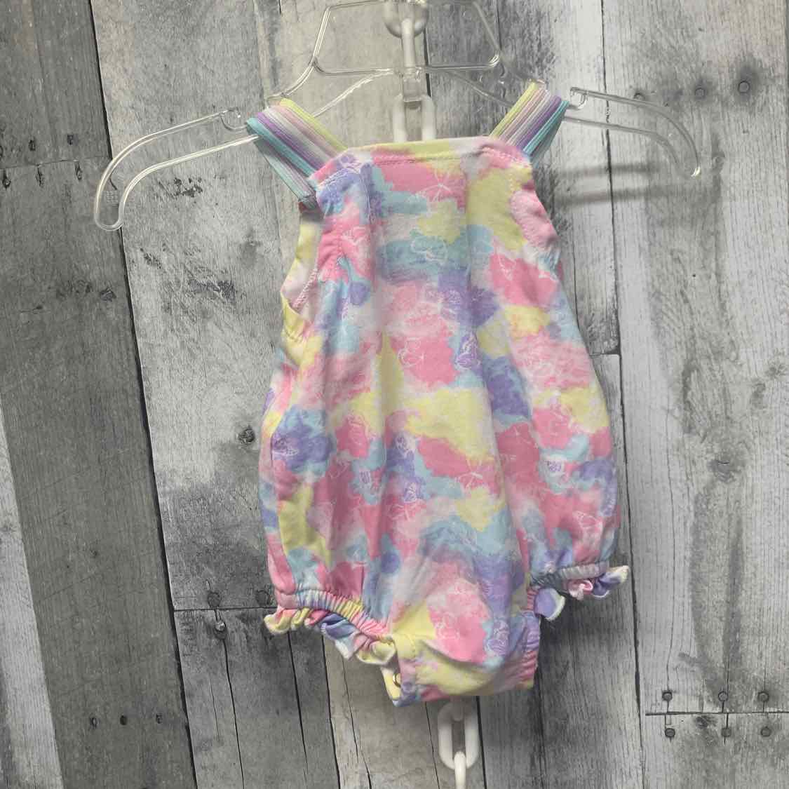Size 3 Months Rainbow Hurley Romper - OodlesCB