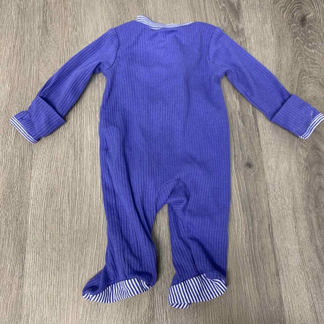 Size Preemie Blue Carter's Footy PJs